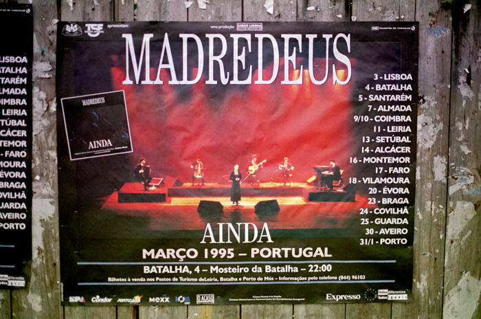 Aankondiging concert Madredeus