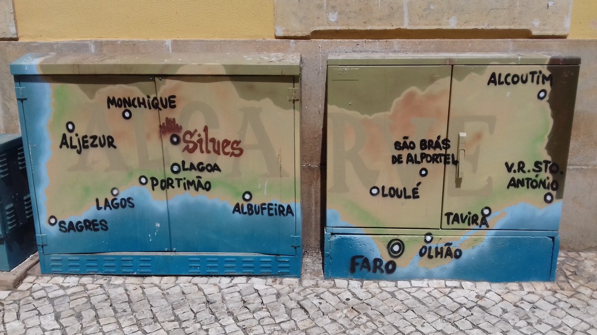 Algarve zuidkust Atlantische oceaan winter in algarve electrakasten
