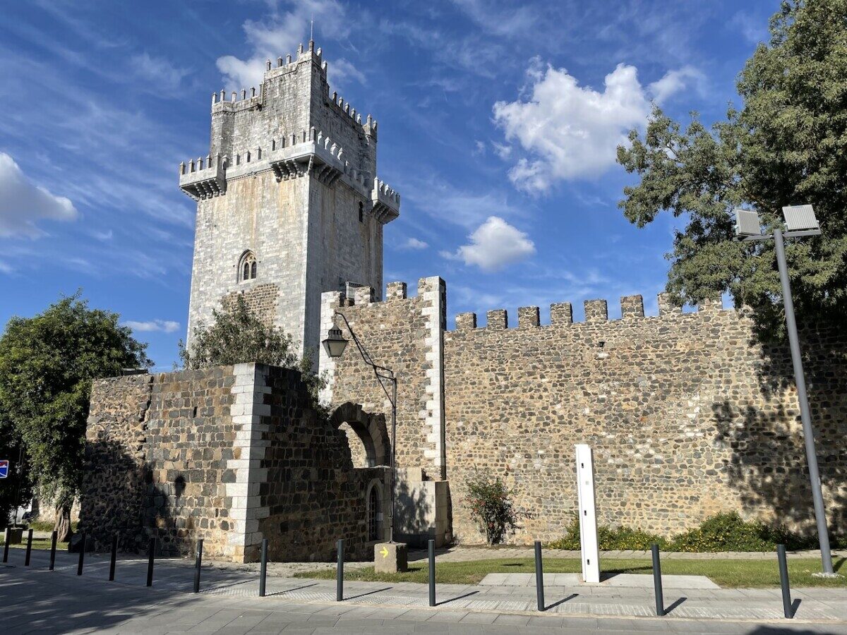 Foto van het kasteel in Beja
