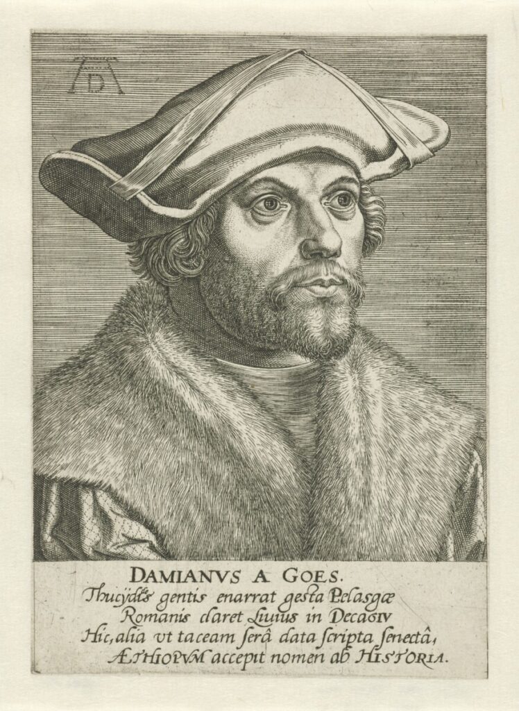 Portret van Damian de Gois