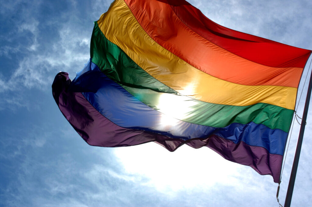 Regenboog vlaggen of gebouwen in een regenboog gekleurde 'jas' zijn het symbool geworden voor de mens in al zijn verschijningen.