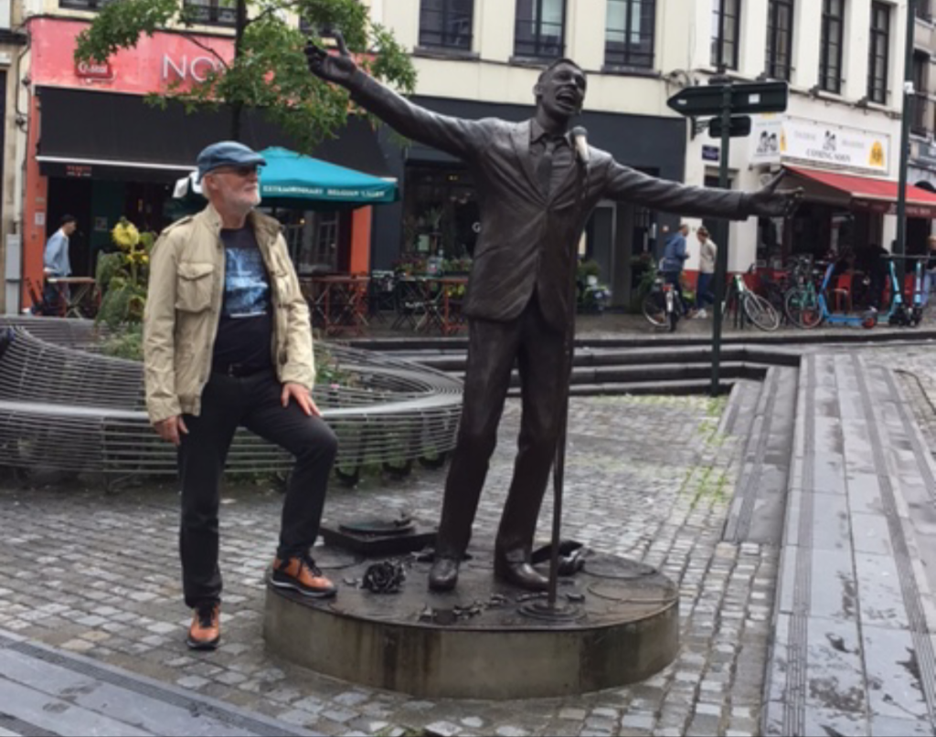 Standbeeld van Jacques Brel in Brussel