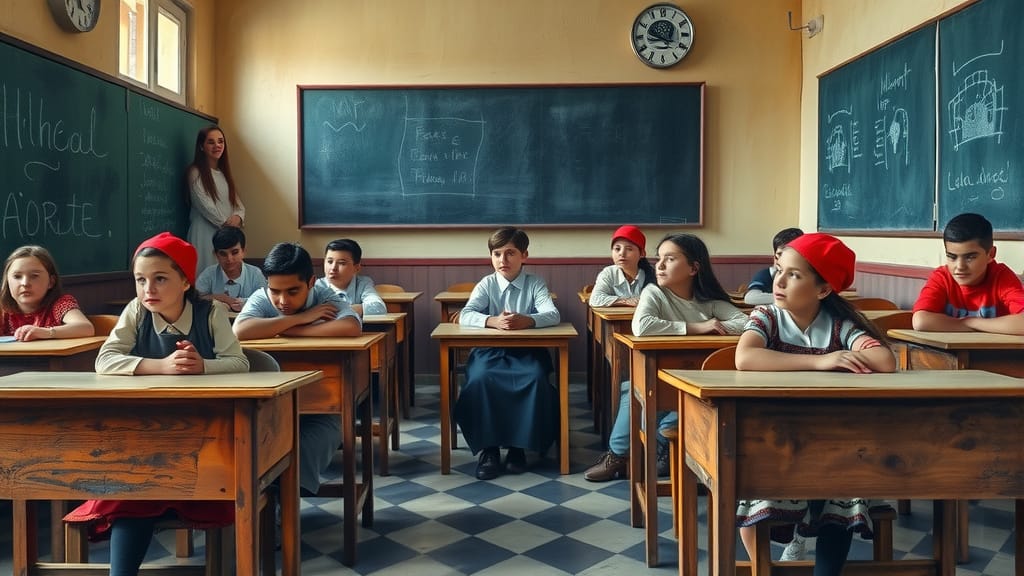 klaslokaal met kinderen