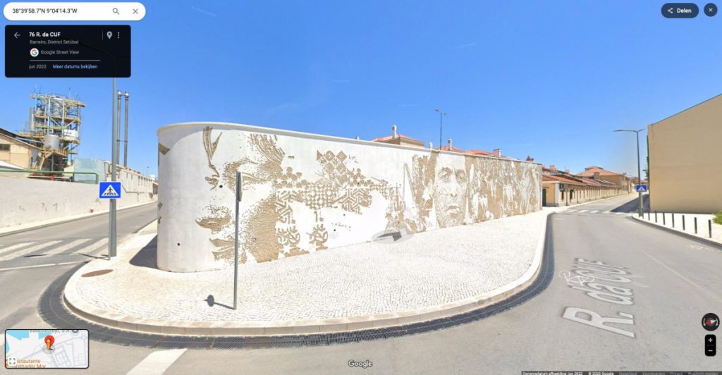 Straat met street art