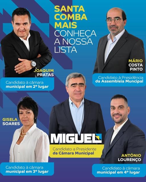 Poster onafhankelijke lijst Santa Comba Mais