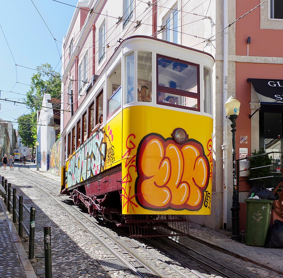 De Elevador da Glória, die op 3 september 2025 gruwelijk verongelukte.