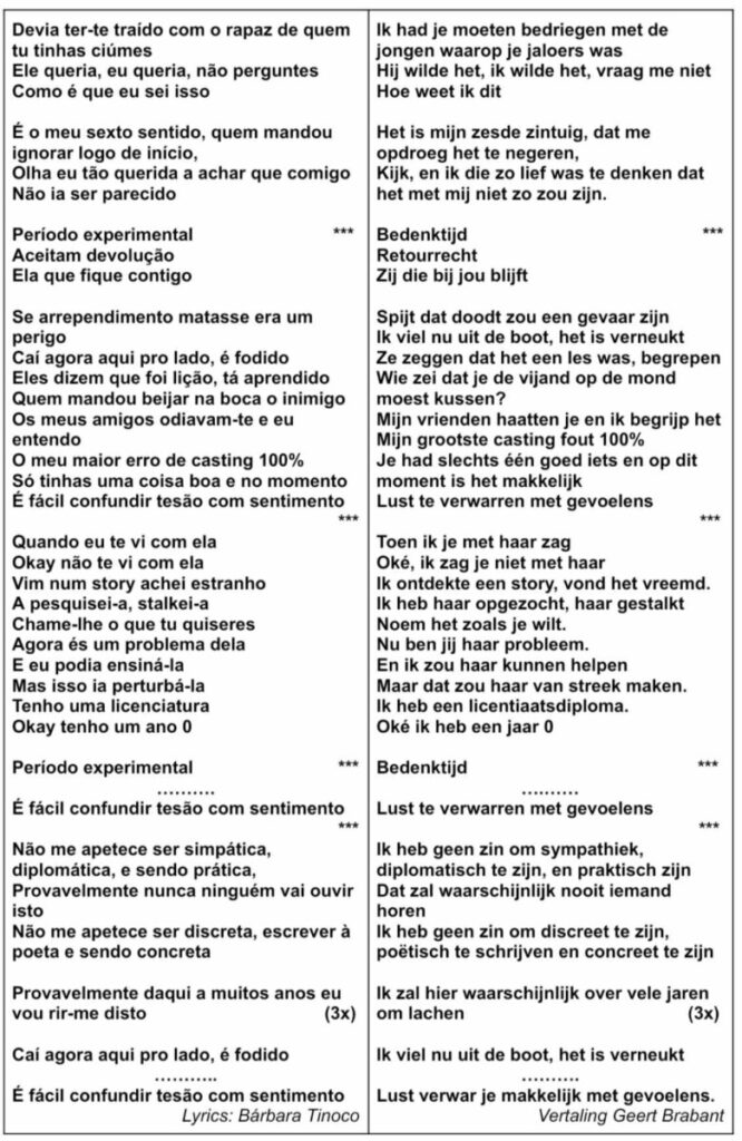 Tekst en vertaling Teria ter-te traído 