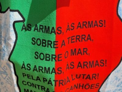 Detail van het Portugese volkslied