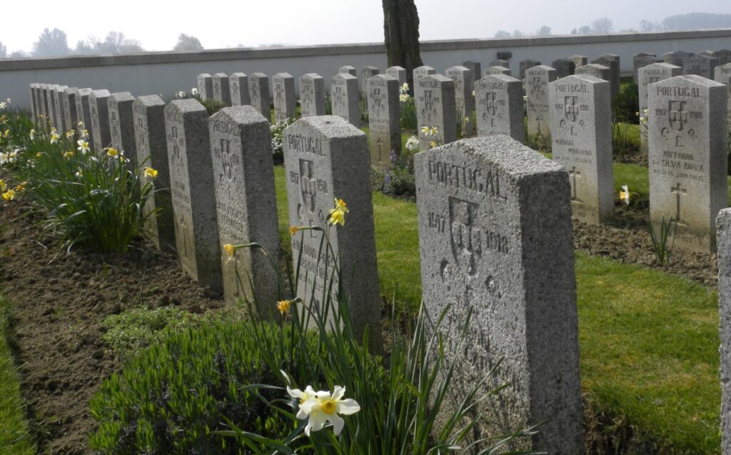 Oorlogsgraven in Richebourg