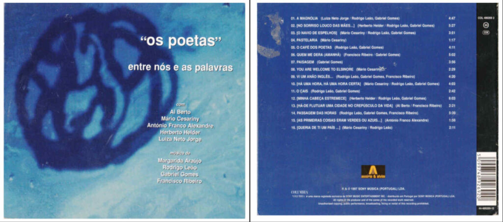 Hoes van het album Entre nós e as palavras 