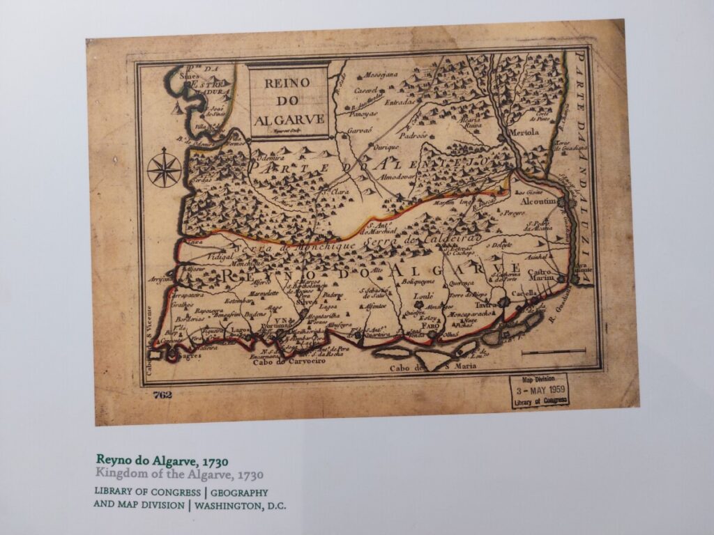 Kaart van 'het koninkrijk van de Algarve'