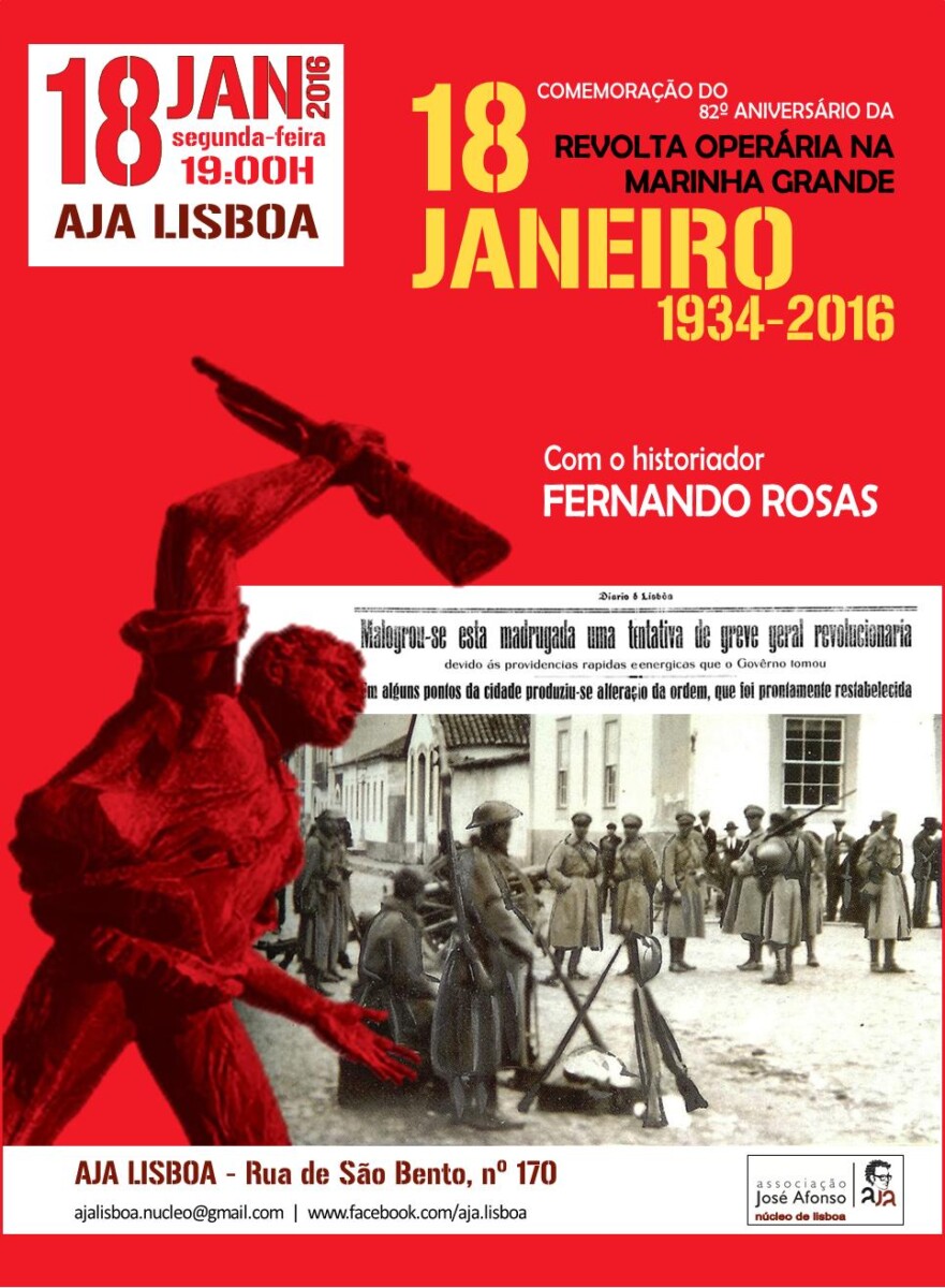 Poster (2016) over de herdenking van de revolte van 1934