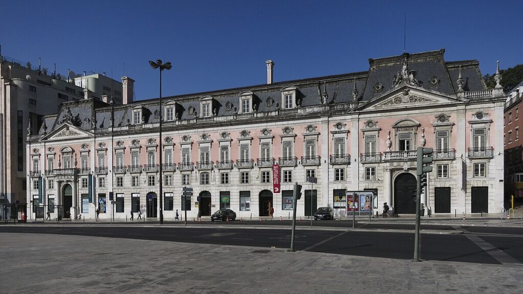 Het Palácio Foz in Lissabon, hoofdkwartier van de SPN