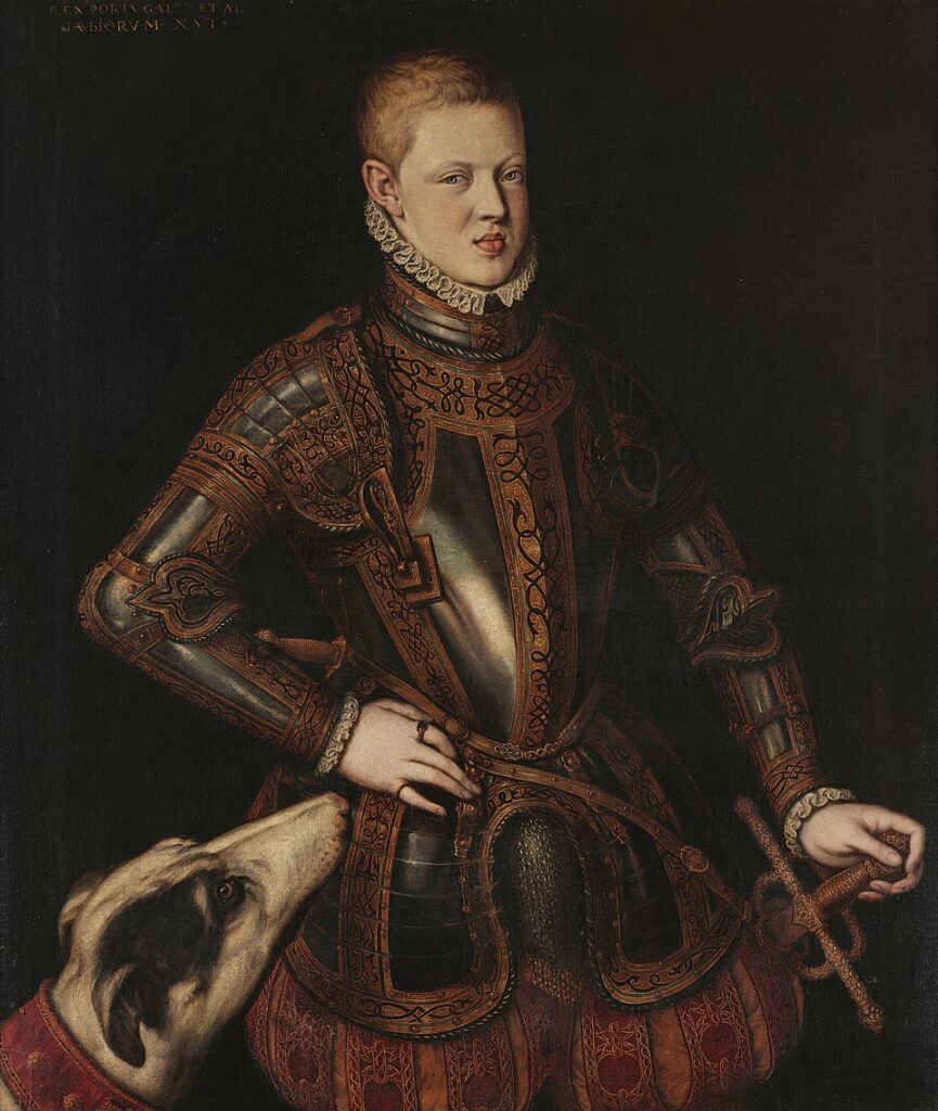schilderij van de koning Sebastiaan