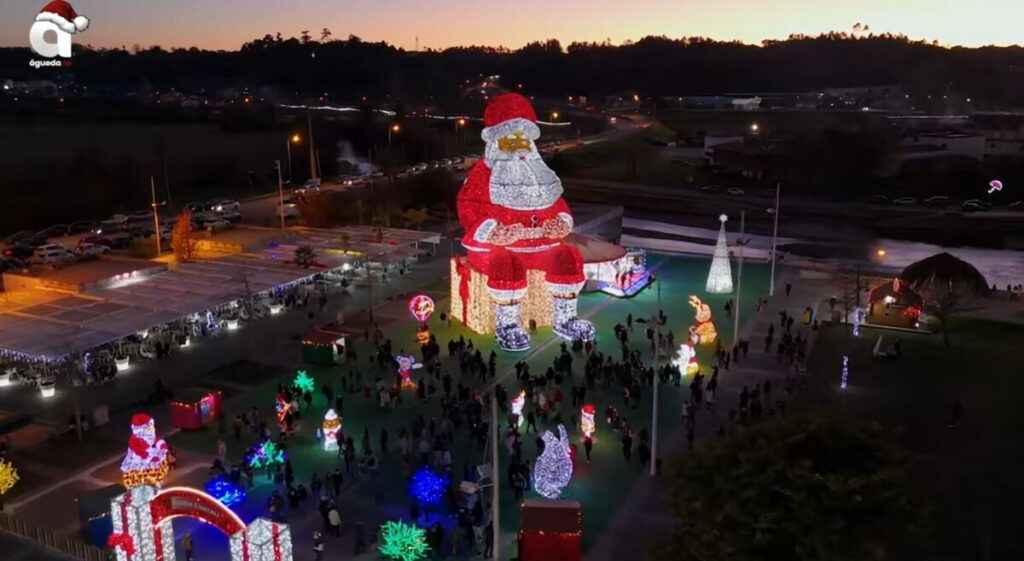 Grote kerstman 's avonds