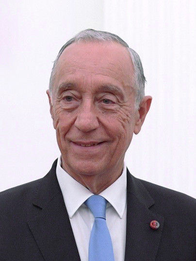 Marcelo Rebelo de Sousa, president van Portugal van 2016-2026. https://commons.wikimedia.org/wiki/File:Marcelo_Rebelo_de_Sousa_em_2018.jpg