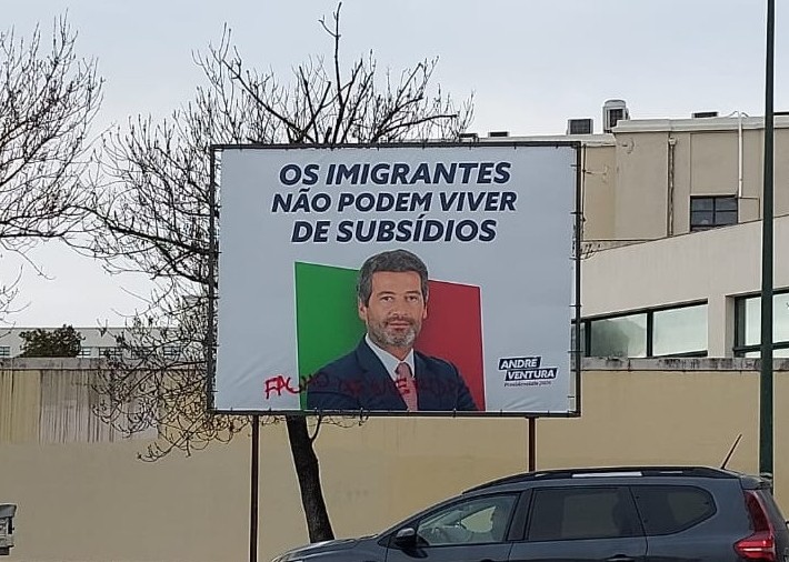 Verkiezingsposter van André Ventura