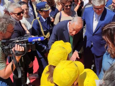 Marcelo bij de opening van het Aristidesmuseum