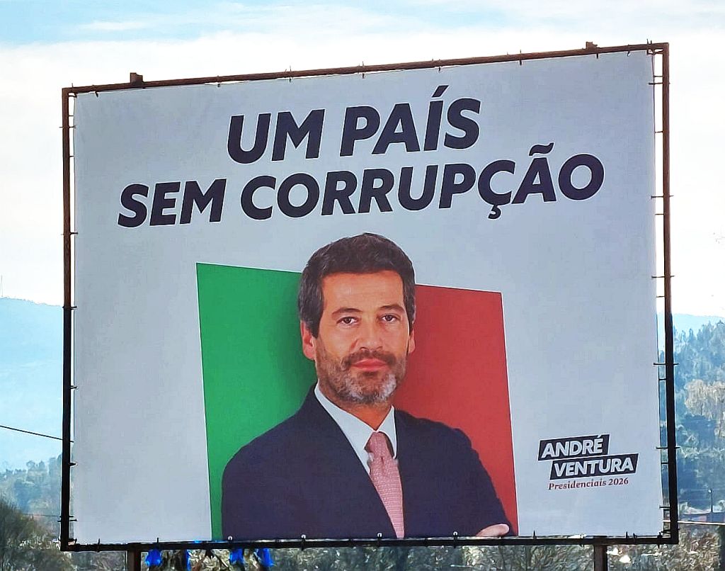 Poster van Chega: een land zonder corruptie