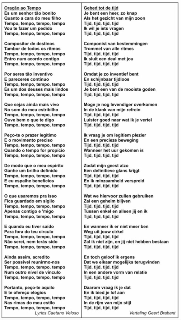 Tekst en vertaling Oração ao Tempo