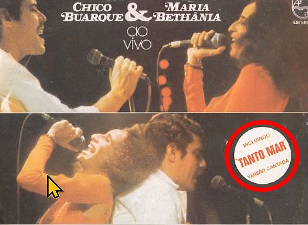 cover van de Portugese versie van de LP met Tanto Mar als gezongen aangekondigd