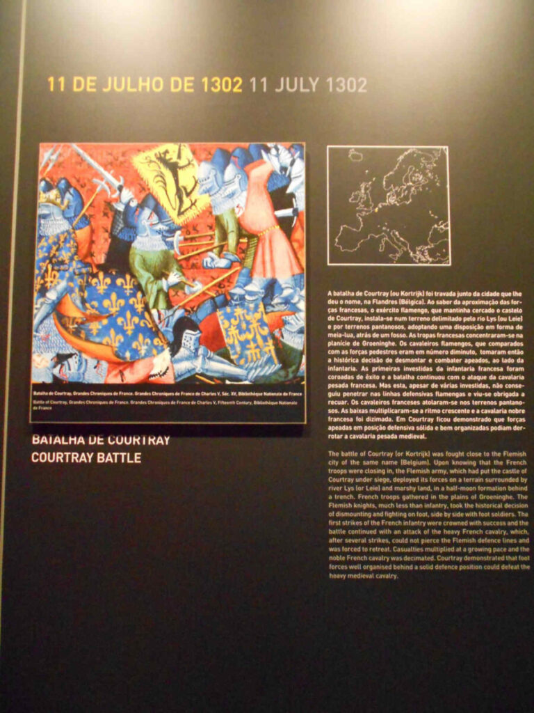 In het CIBA wordt de Vlaamse Gulden Sporenslag vermeld als eerste voorbeeld van hoe cavalerie ook te voet nuttig kan zijn