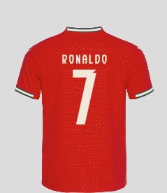 Voetbalshirt van het Portugese nationale elftal met naam Ronaldo en nummer 7