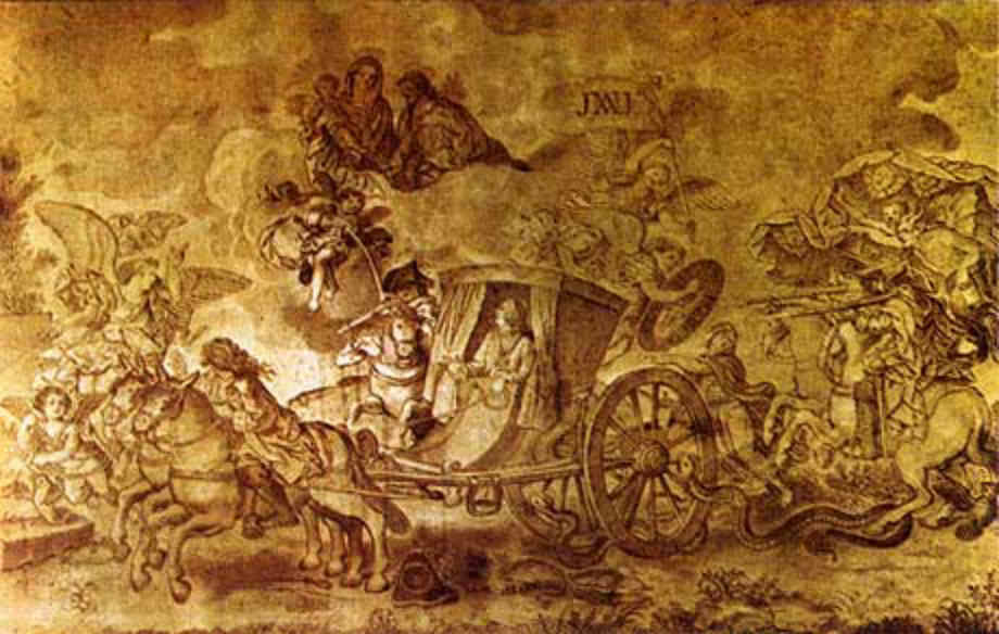 De aanslag op D. José I, werk van Vieira Lusitano