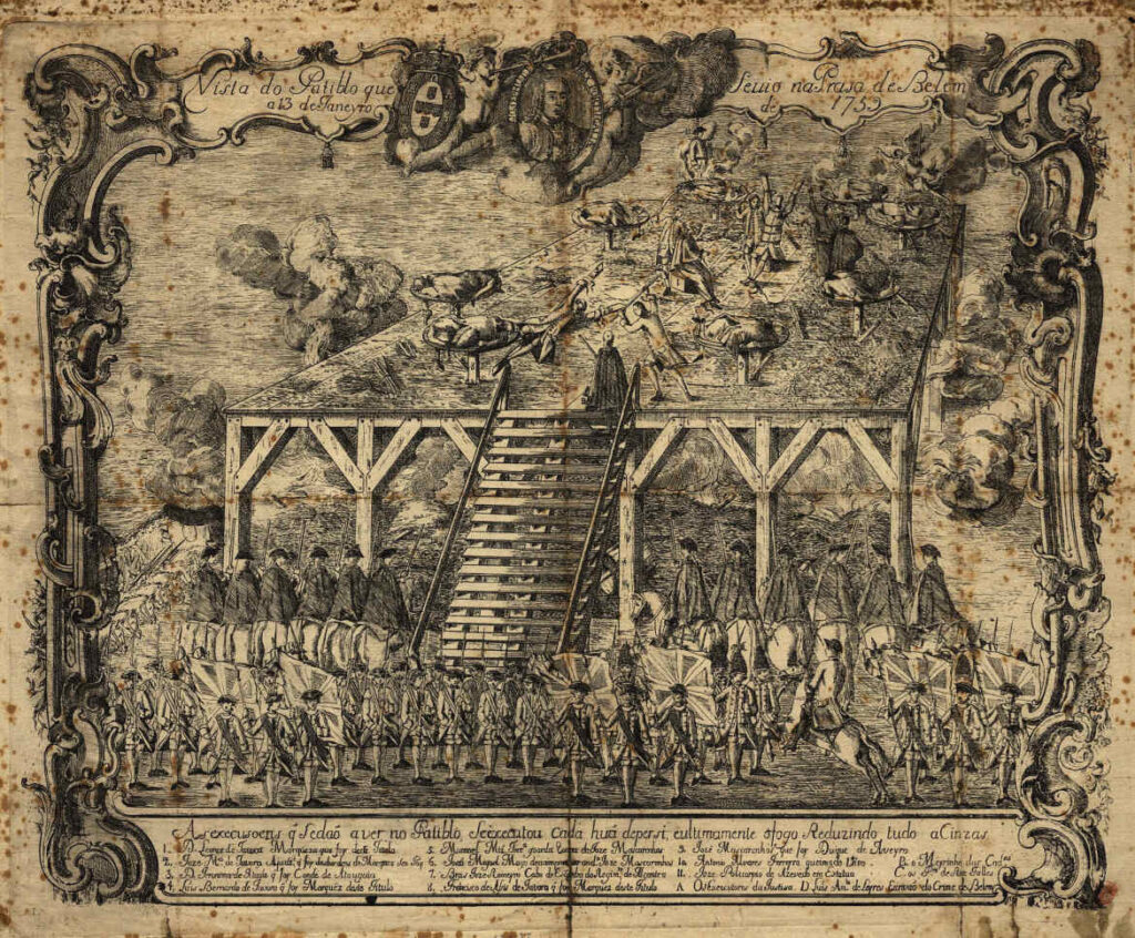 De executie van de Távora familie in Belém