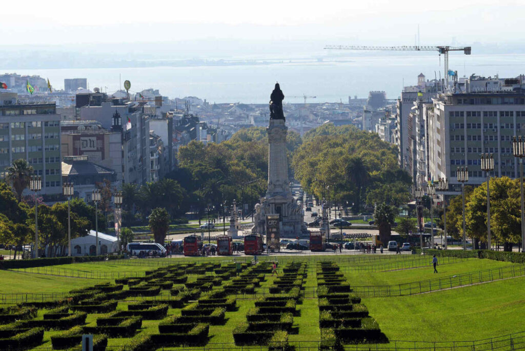 Praça Marquês de Pombal in Lissabon