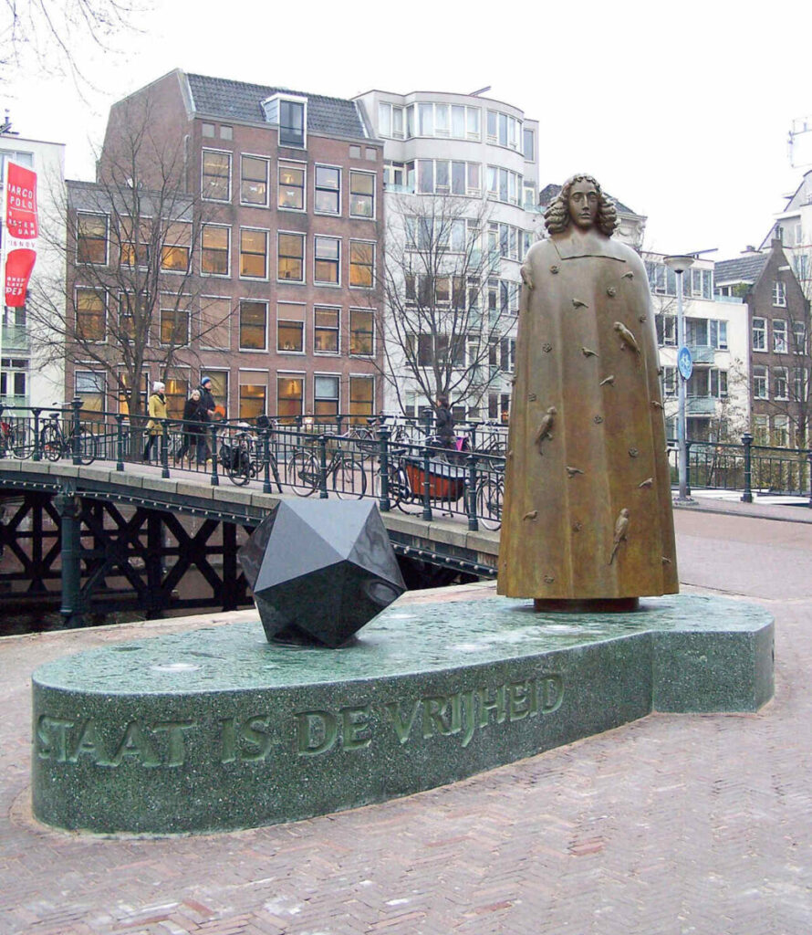 Spinoza monument in Amsterdam
