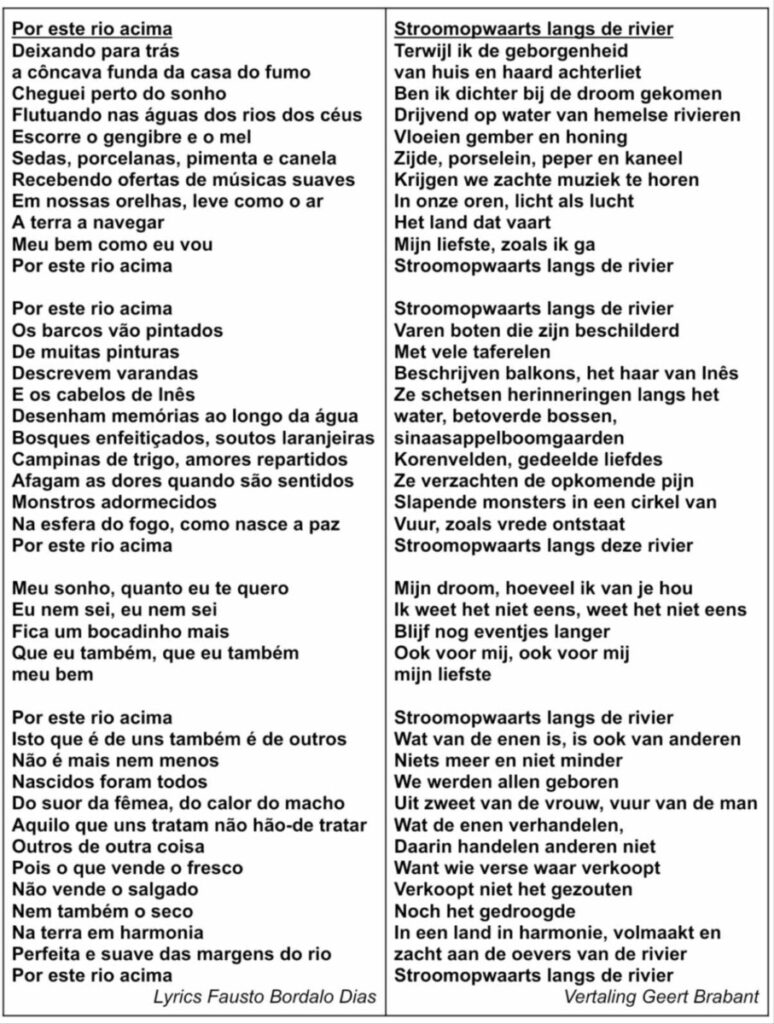 Tekst en vertaling Por Este Rio Acima