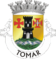 Wapenschild van Tomar met het Tempelierskruis en bijna identieke Christuskruis