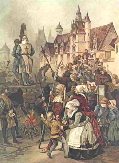 De executie van Jacques de Molay