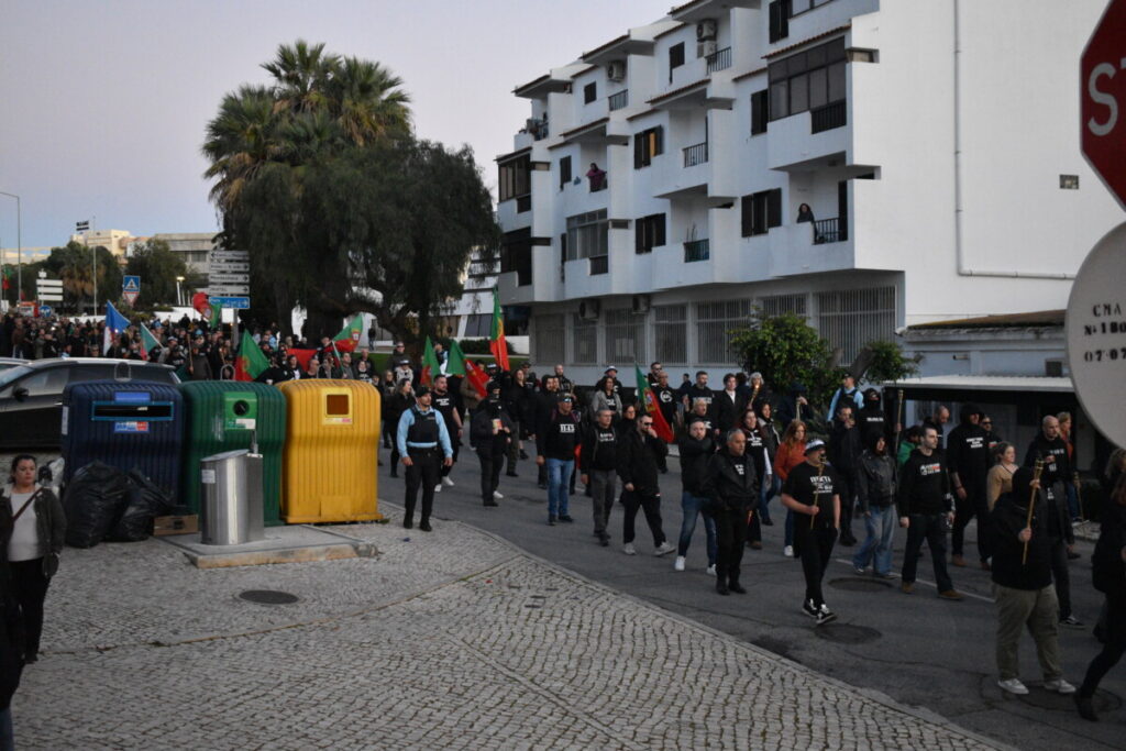 Manifestatie grupo 1143 1 albufeira, algarve portugal 08.02.2025