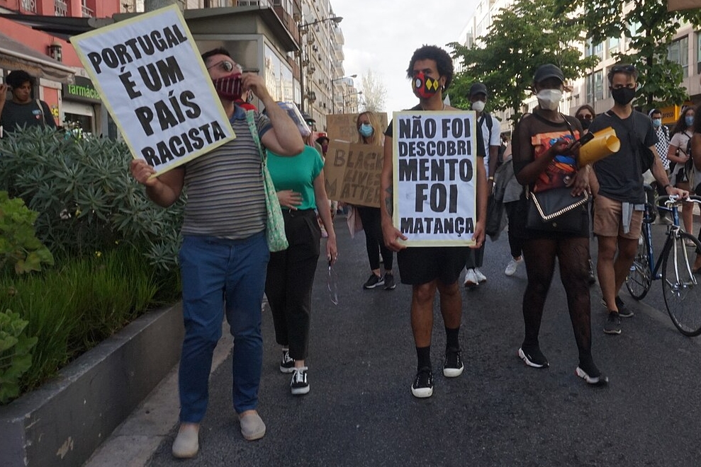 Protestmars. "Portugal is een racisitisch land"