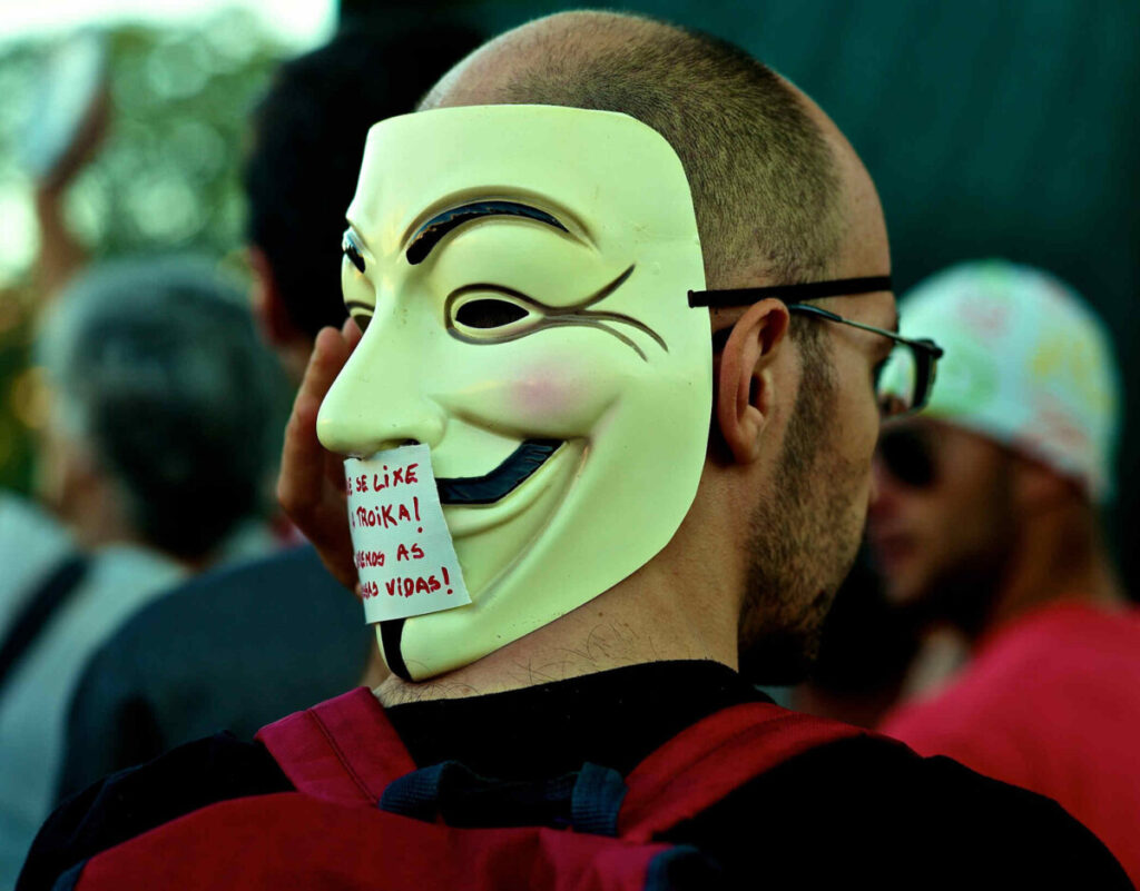Anti-Troika manifestant