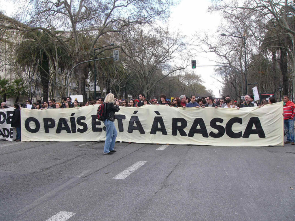 Protestmars van de Geração à Rasca