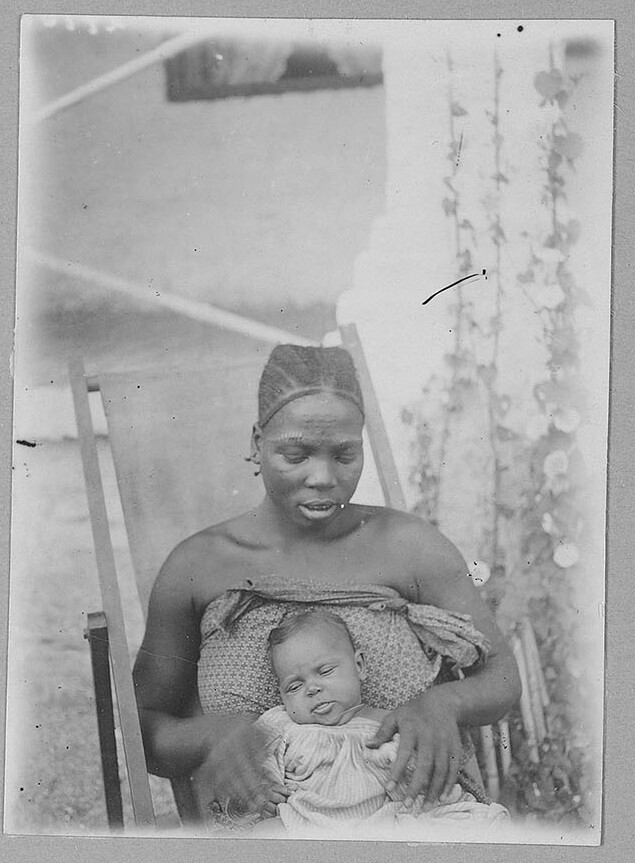 Congolese vrouw met baby