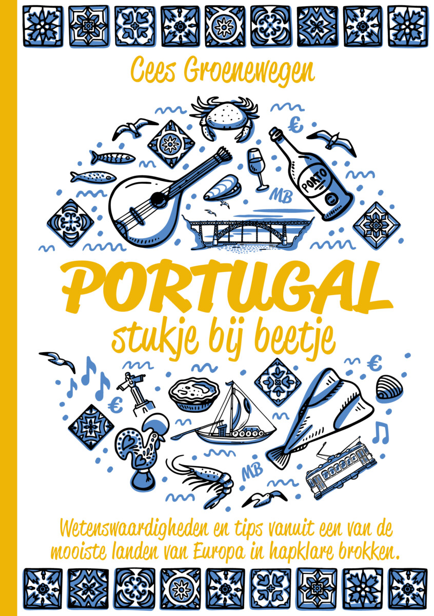 Boekkaft van ?Portugal, stukje bij beetje' van Cees Groenewegen