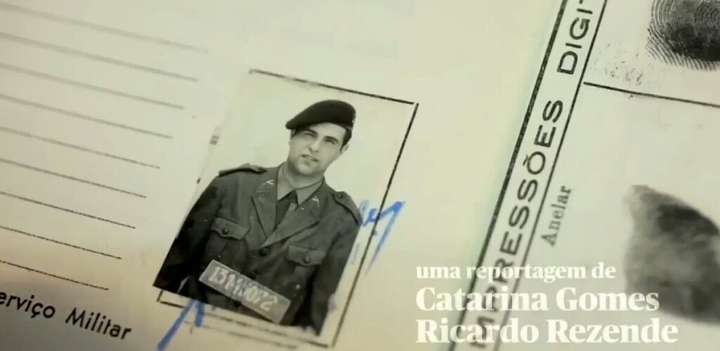 Militair document still docu met naam Catarina Gomes