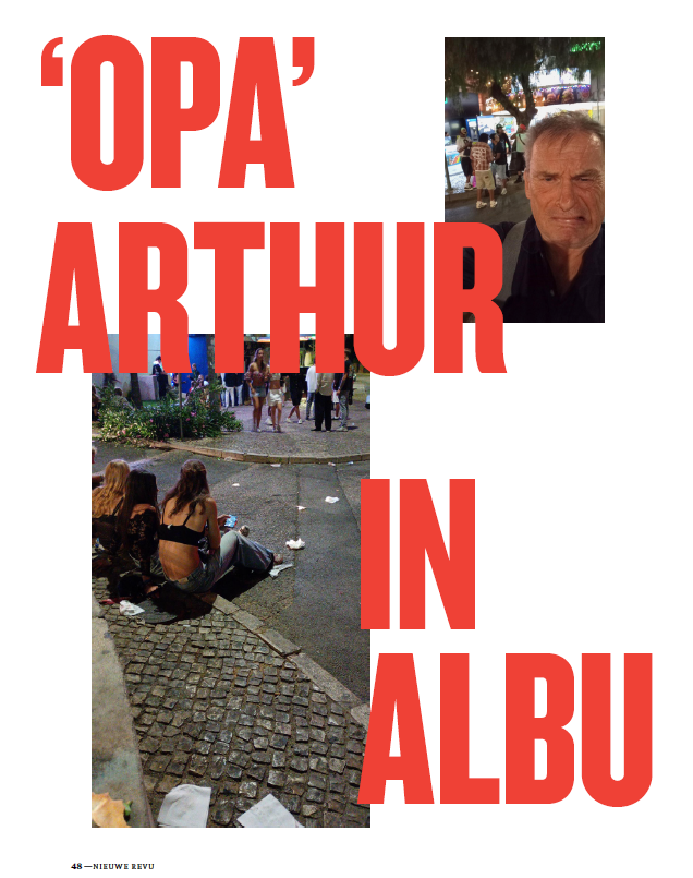 Hoofdpagina van het artikel over Albufeira in Nieuwe Revu 2026-32