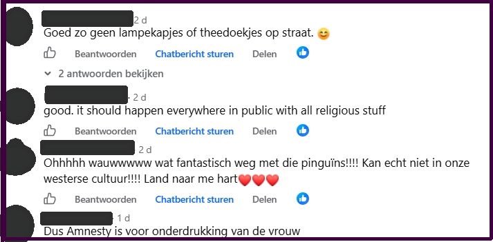 Facebook reacties 