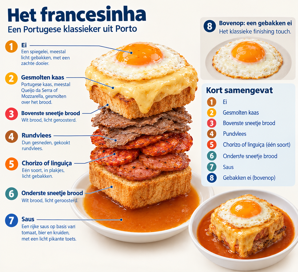 Opbouw van het francesinha